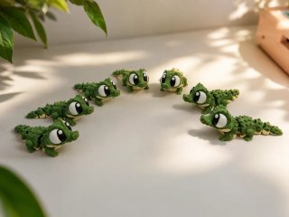 Cocodrilo articulado impreso en 3D