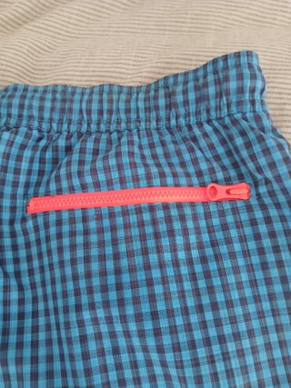 Bañador Adidas cuadros azul