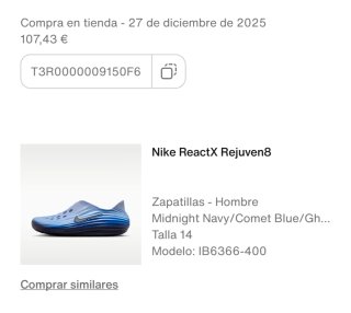 Nike Rejuven 8 Zuecos Azul/Morado