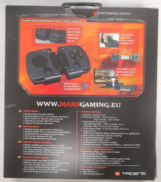 Gamepad Mars Gaming MGP1 bluetooth USB NUEVO