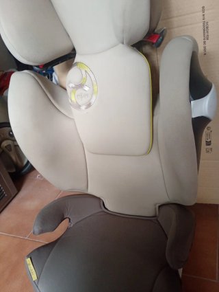 Silla coche Cybex beige Gr 2-3 con Isofix