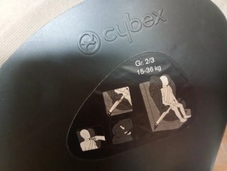 Silla coche Cybex beige Gr 2-3 con Isofix