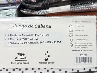 Juego de sábanas, 3 piezas