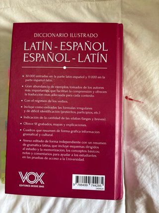 Diccionario ilustrado latín-español/ español-latín