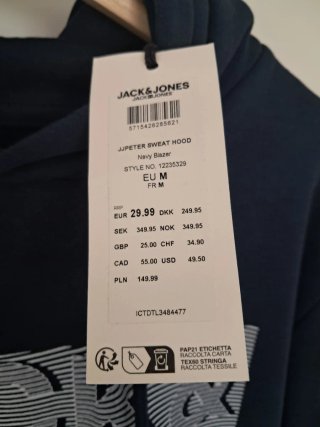 Sudadera Jack&Jones Azul Marino Talla M