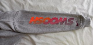 Sudadera Nike niña gris naranja Talla M