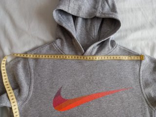 Sudadera Nike niña gris naranja Talla M