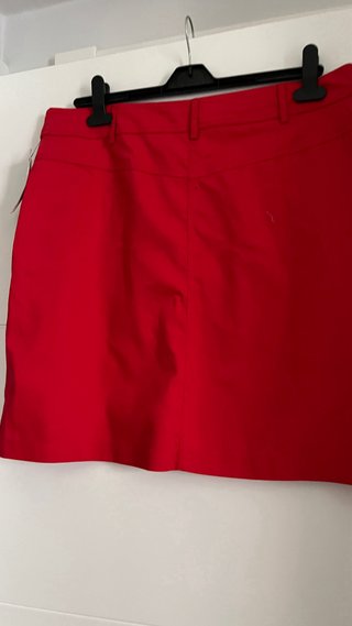 Falda vaquera roja