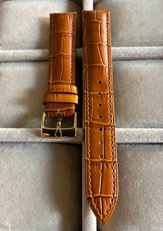 Correa para relojes Omega en piel de becerro 18mm