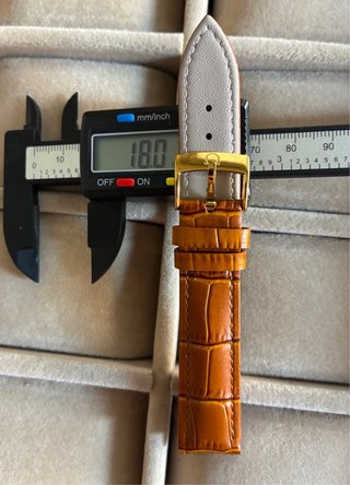 Correa para relojes Omega en piel de becerro 18mm