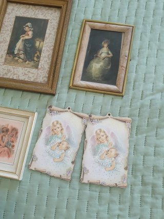 Lotto 8 stampe vintage e quadretti