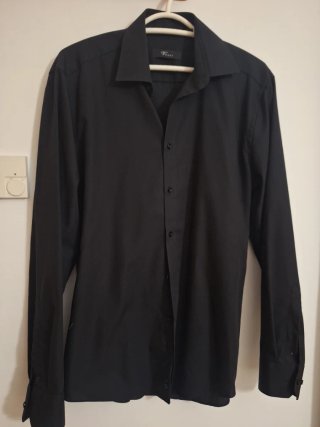 Camisa juvenil negra