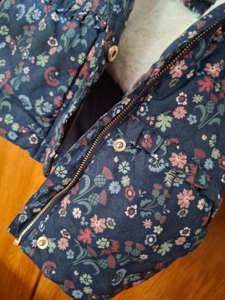 Casaco inverno bebé floral