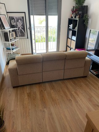 Divano vintage in tessuto beige