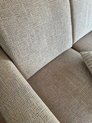 Divano vintage in tessuto beige