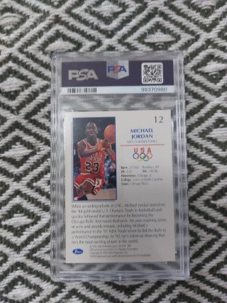 1992 Impel Michael Jordan Olympicards #12