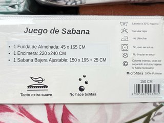 Juego de sábanas 3 piezas