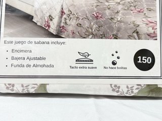 Juego de sábanas 3 piezas