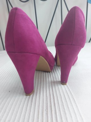 Zapatos H&M Talla 39 Morado  tipo Ante