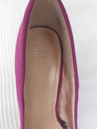 Zapatos H&M Talla 39 Morado  tipo Ante