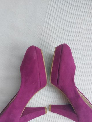 Zapatos H&M Talla 39 Morado  tipo Ante