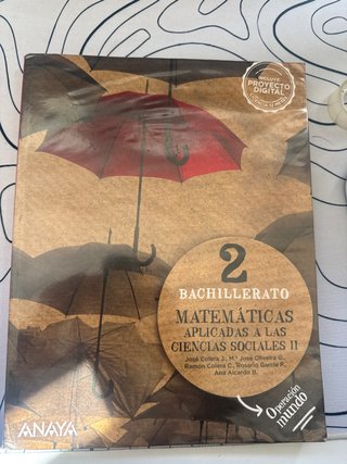Libro matemáticas sociales 2bach