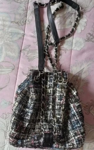 Mochila Zara Tweed Multicolor