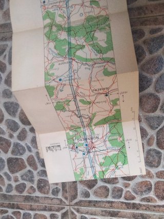 Air France Carte de Route Paris-Bucarest