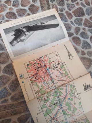 Air France Carte de Route Paris-Bucarest