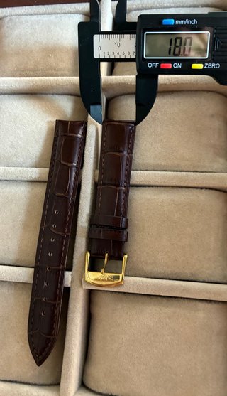 Correa de reloj para Longines piel de becerro 18mm