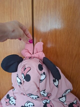 Casaco Inverno Minnie Mouse Rosa