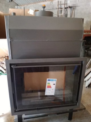 Cocina Calefactora Radiadores Metal Gris