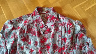 Blusa manga larga estampada T.54