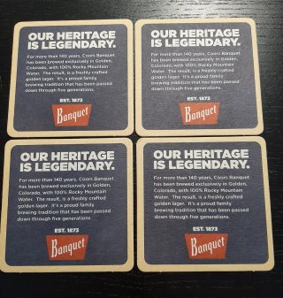 4 Posavasos Coors Banquet