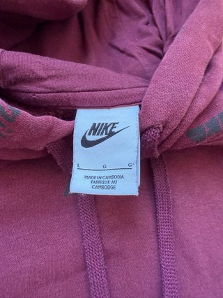 Sudadera Nike Morada Estampada
