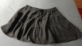 Minifalda Stradivarius Negra Talla XL,