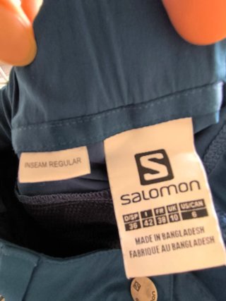 Pantalón fino Salomon azul Talla 38