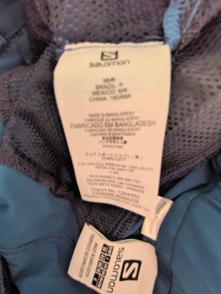 Pantalón fino Salomon azul Talla 38