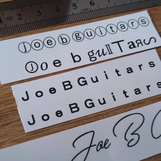 Decals Water slide Guitarra y Bajo