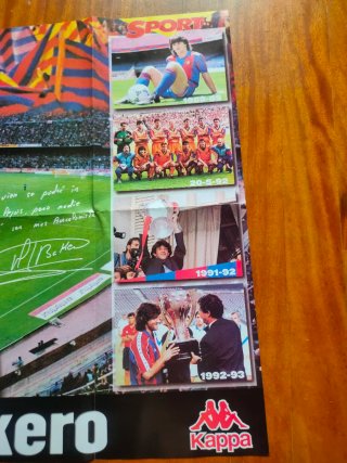 Póster Bakero FC Barcelona Sport 1991-93