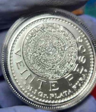 Moneda 1 Onza Plata Ley 0.999 México