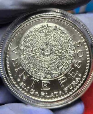 Moneda 1 Onza Plata Ley 0.999 México