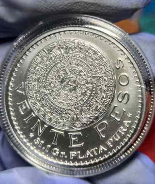 Moneda 1 Onza Plata Ley 0.999 México