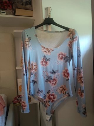 Body donna fantasia floreale