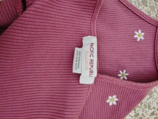 Top verano flores morado Pull&Bear M