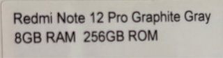 Xiaomi Redmi Note 12 Pro Negro