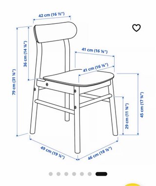 Sillas Ronninge Ikea Madera (2 sillas disponibles)