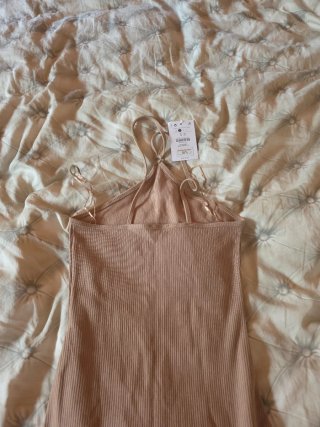 Vestido largo rosa con abertura