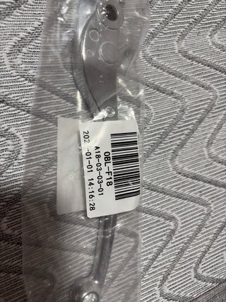 Palanca Freno Moto Honda OBL-F18 Plata