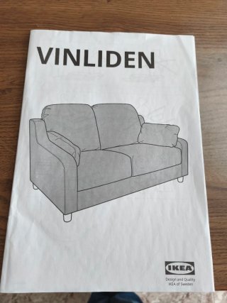 Divano a 2 posti Ikea Vinliden verde
